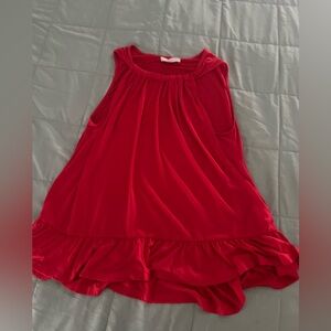 Suzanne Betro weekend red halter top